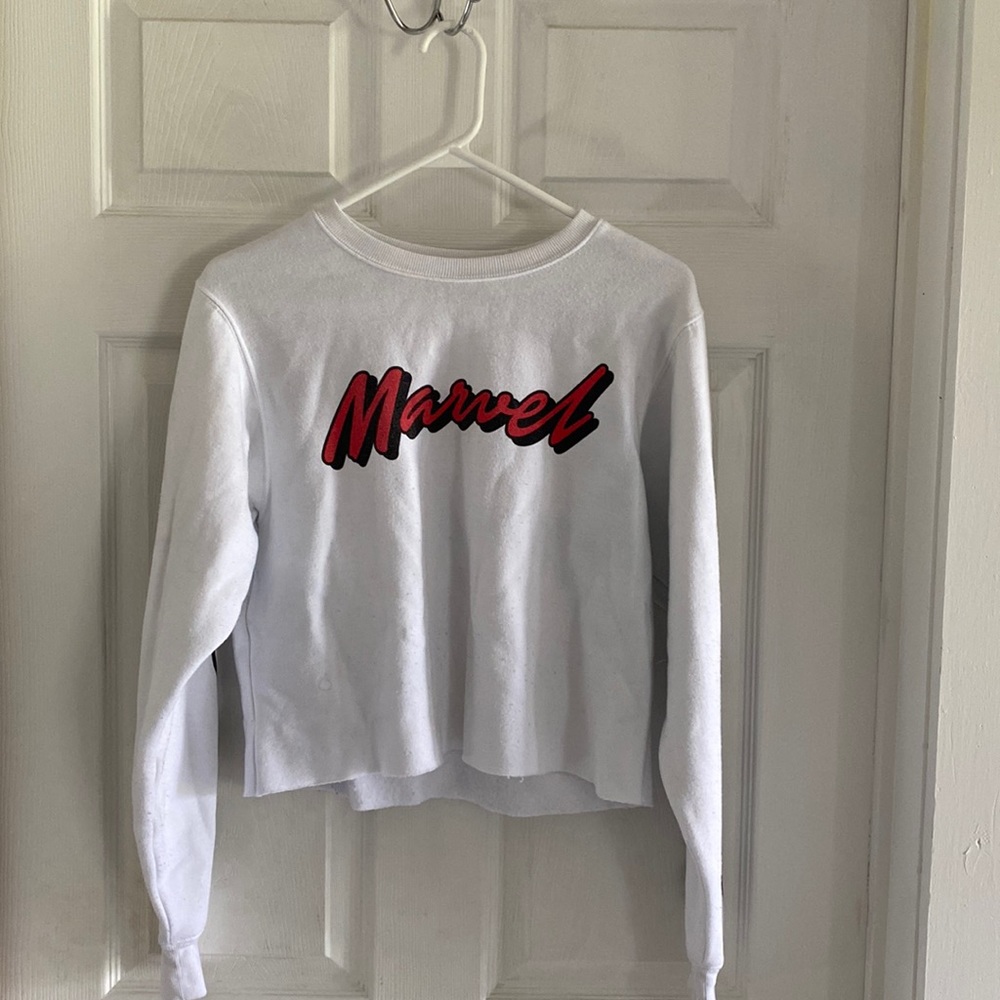 Marvel cropped sweatshirt